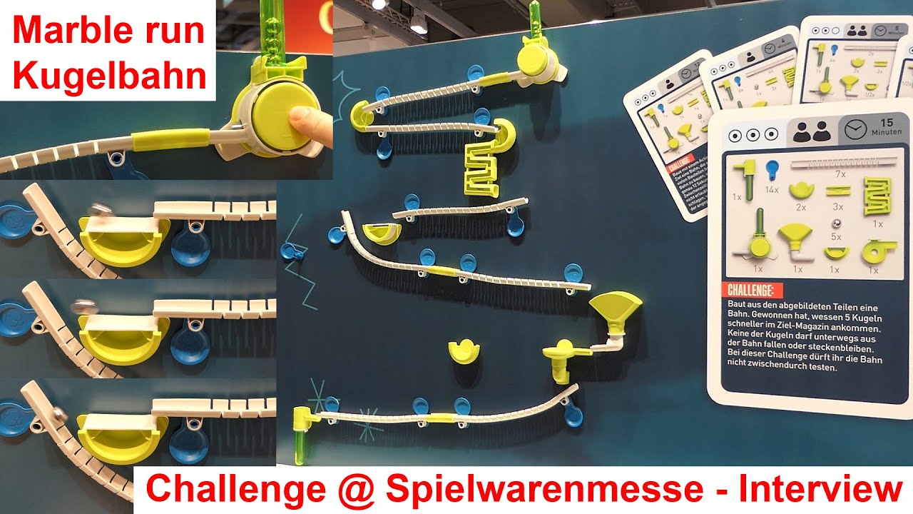 Kosmos Gecko Run Murmelbahn-Wettkampf @ Spielwarenmesse 25 – Kugelbahn XXL Set + Action Starter