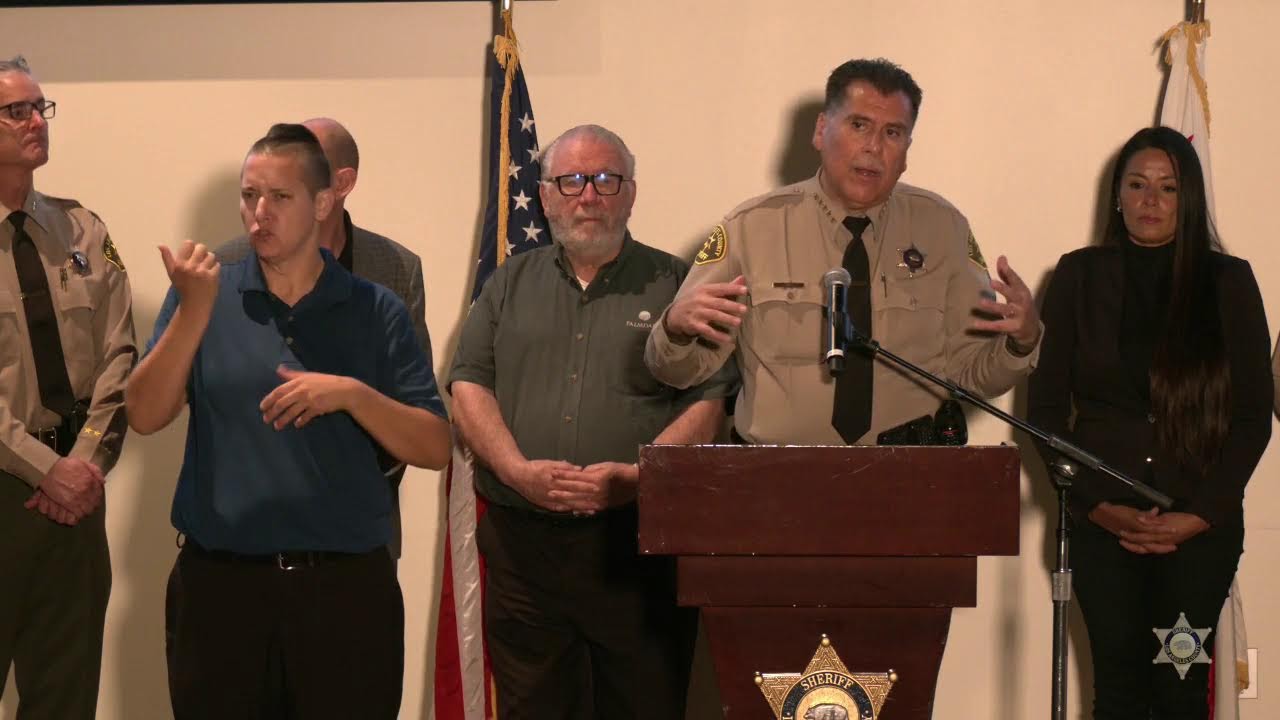 Sheriff Robert Luna provides update on incident where a deputy was shot while inside his patrol car