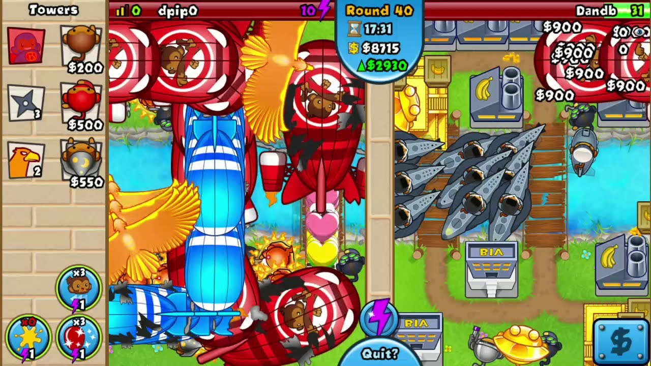 Bloons TD Battles: Defense Mode [Lose] Multiple Summon Phoenix and Sabotage Supply Lines
