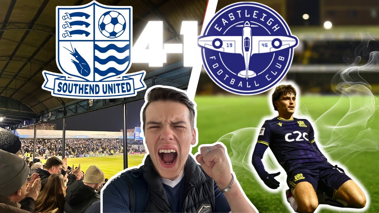 SOUTHEND VS EASTLEIGH|4-1|KENDALL DOUBLE & GUS SCREAMER Makes It 5 UNBEATEN!!