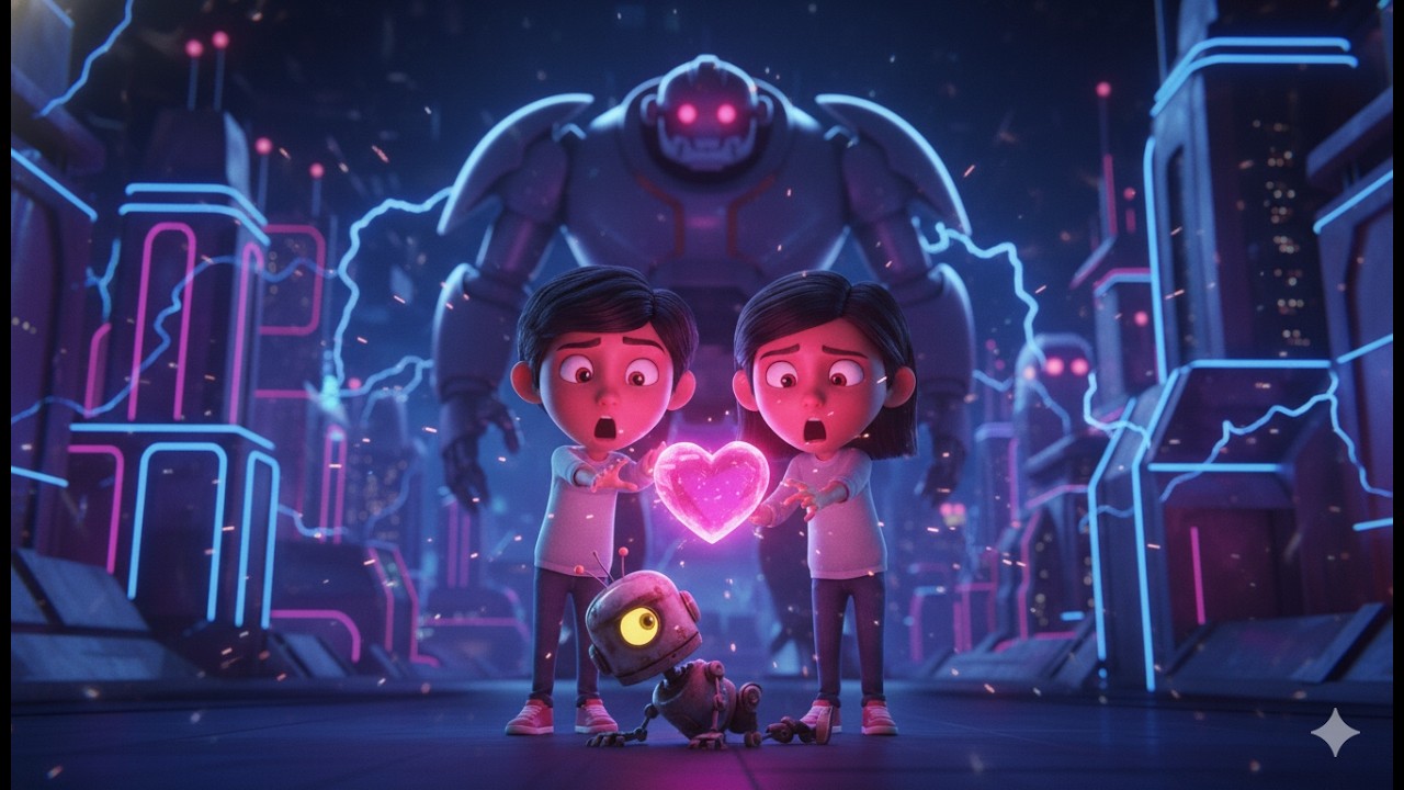 Robot Planet Rebellion 🤖 | Kids Save an Emotionless Robot World! |  Space Adventure for Kids 🚀✨