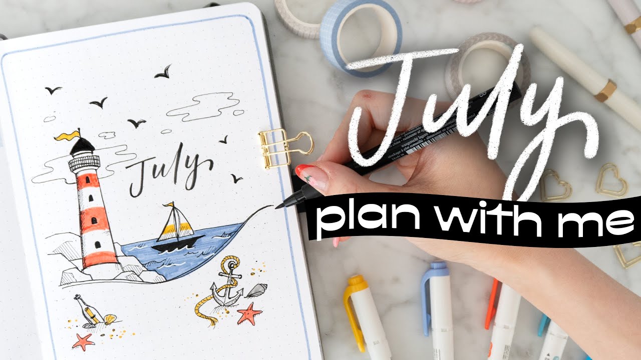 PLAN WITH ME | July 2021 Bullet Journal Setup