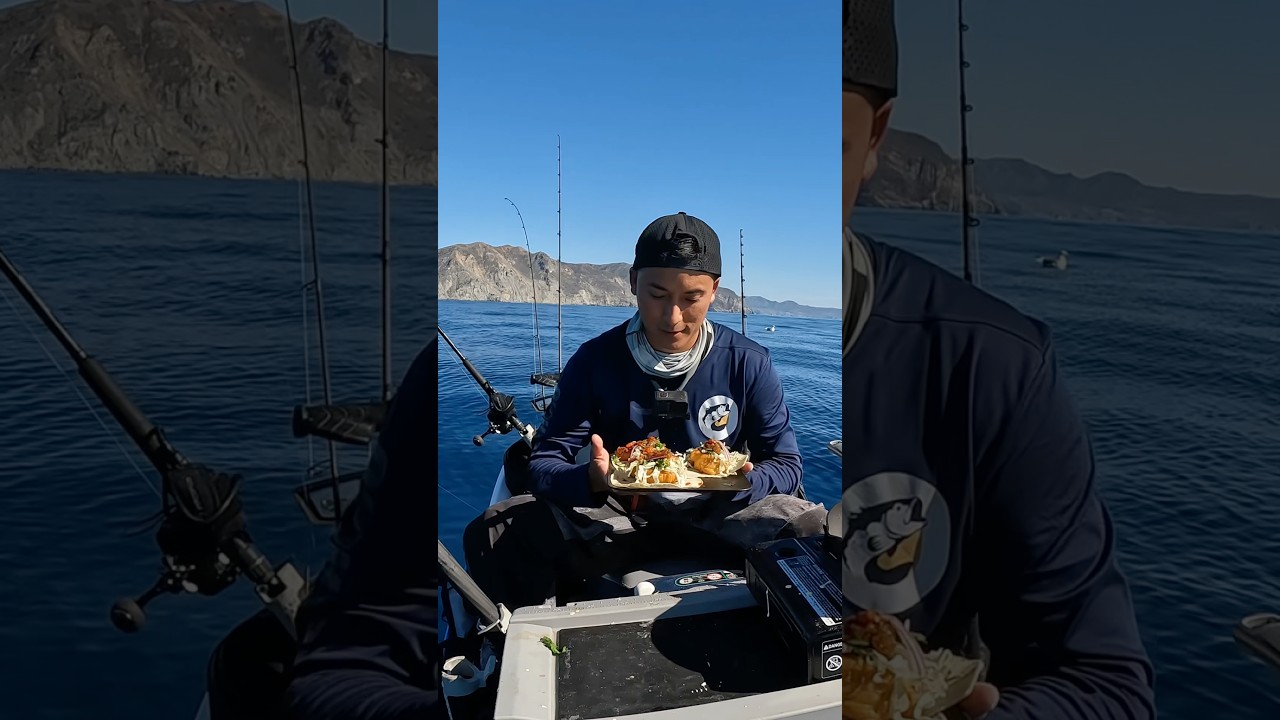 Fresh Fish Tacos Catch and Cook behind Catalina Island!