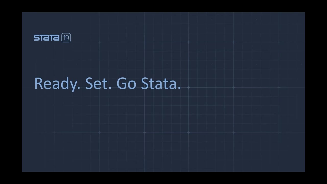 Ready. Set. Go Stata.