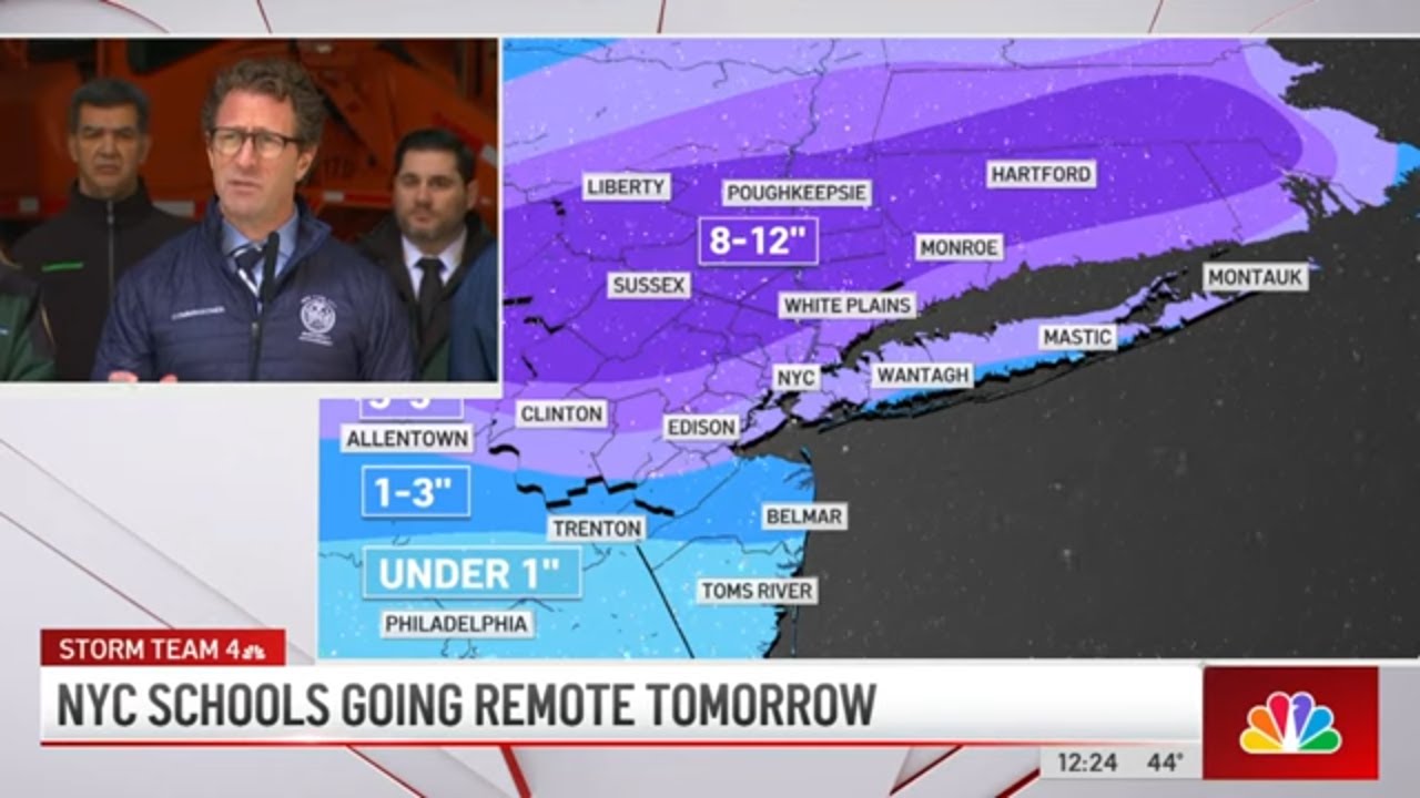 NYC winter storm updates: remote schools, polls open, parking rules in effect | NBC New York