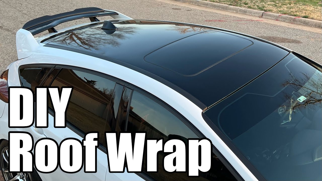DIY Black Roof Wrap!