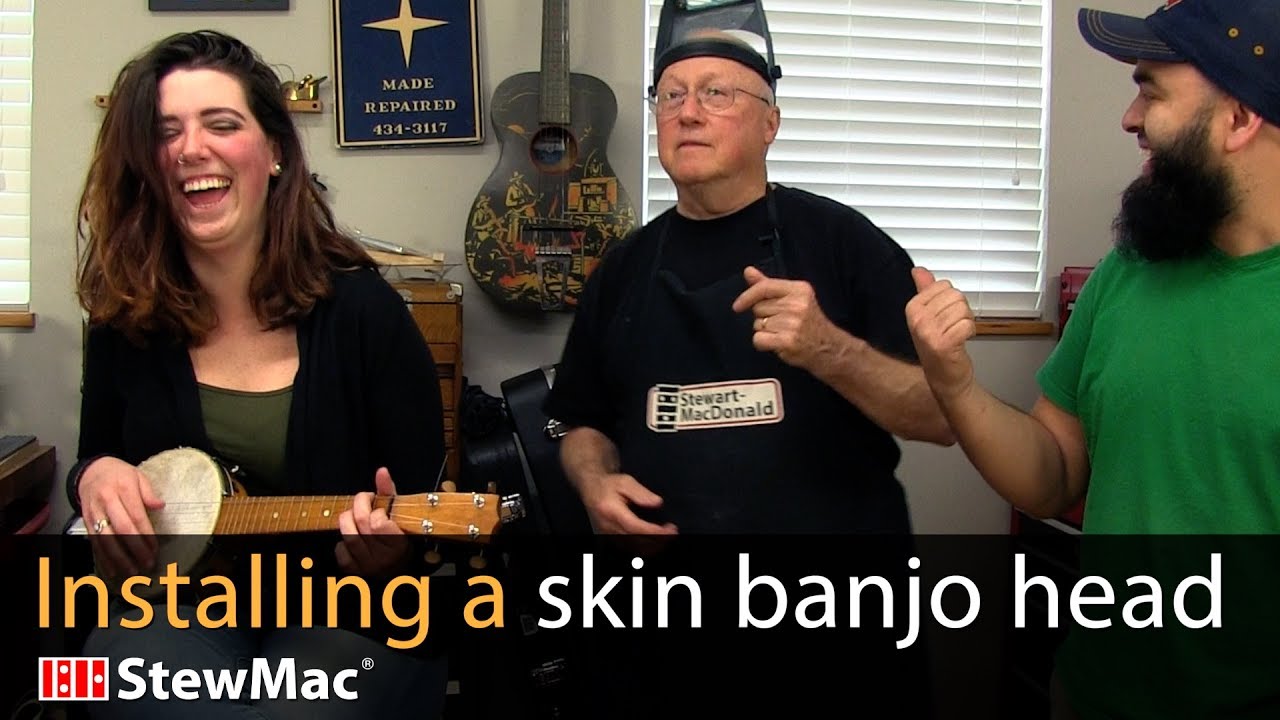 How to install a skin banjo head