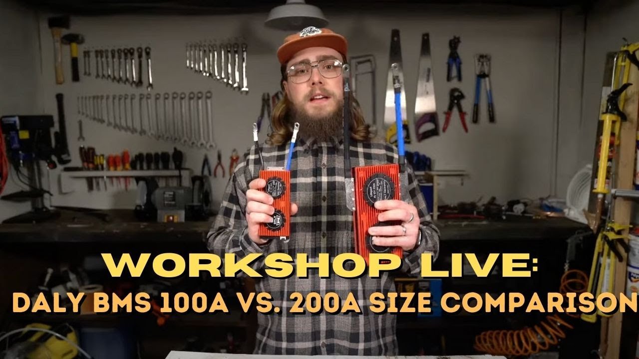 Workshop LIVE: Daly BMS 100A vs. 200A size comparison
