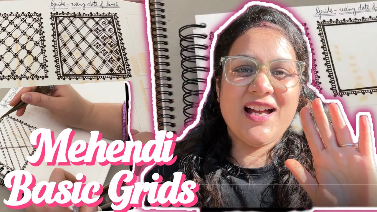 Part- 1 Basic Mehendi Grids for Beginners | Learn Henna from Scratch