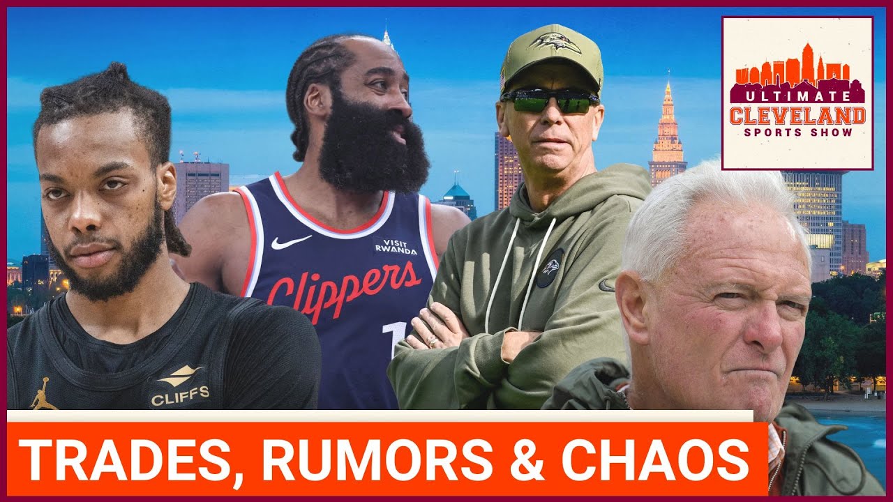 Cavs trade Darius Garland for James Harden, Todd Monken presser reaction & Jimmy Haslam expectations