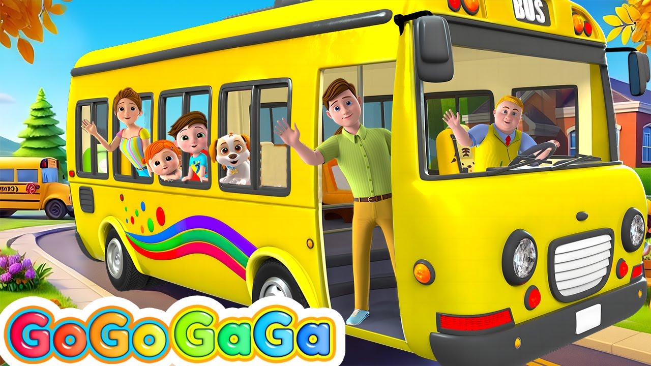Wheels On The Bus 🚌 | GogoGaga Nursery Rhymes & Kids Songs