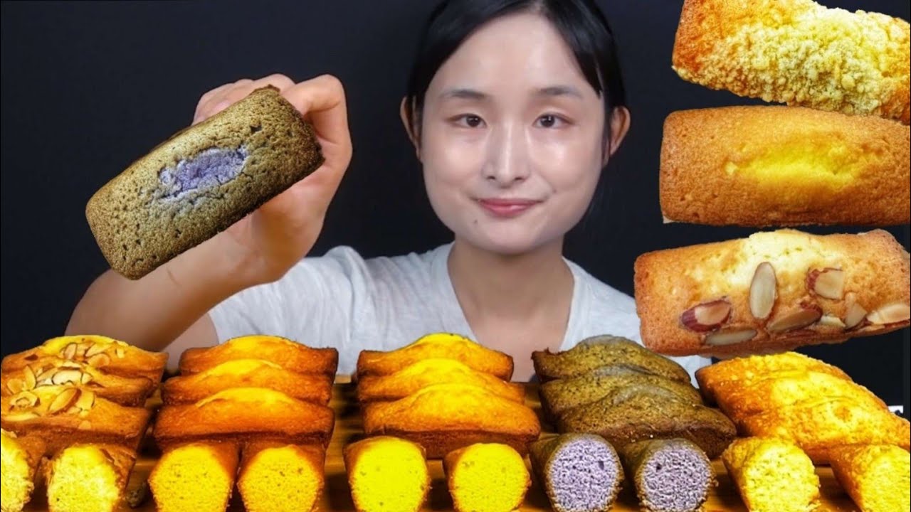 오븐에 구운 십센치 파운드 케이크 먹방