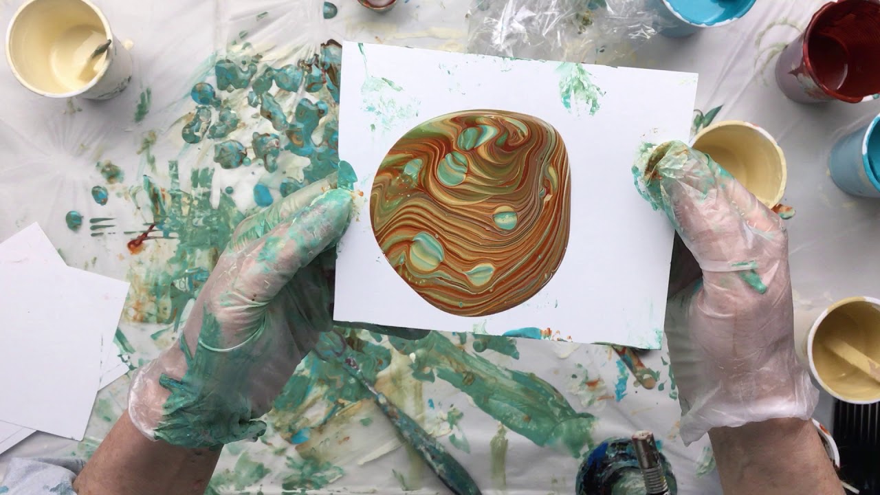 ( 568 ) Acrylic pouring under pressure release