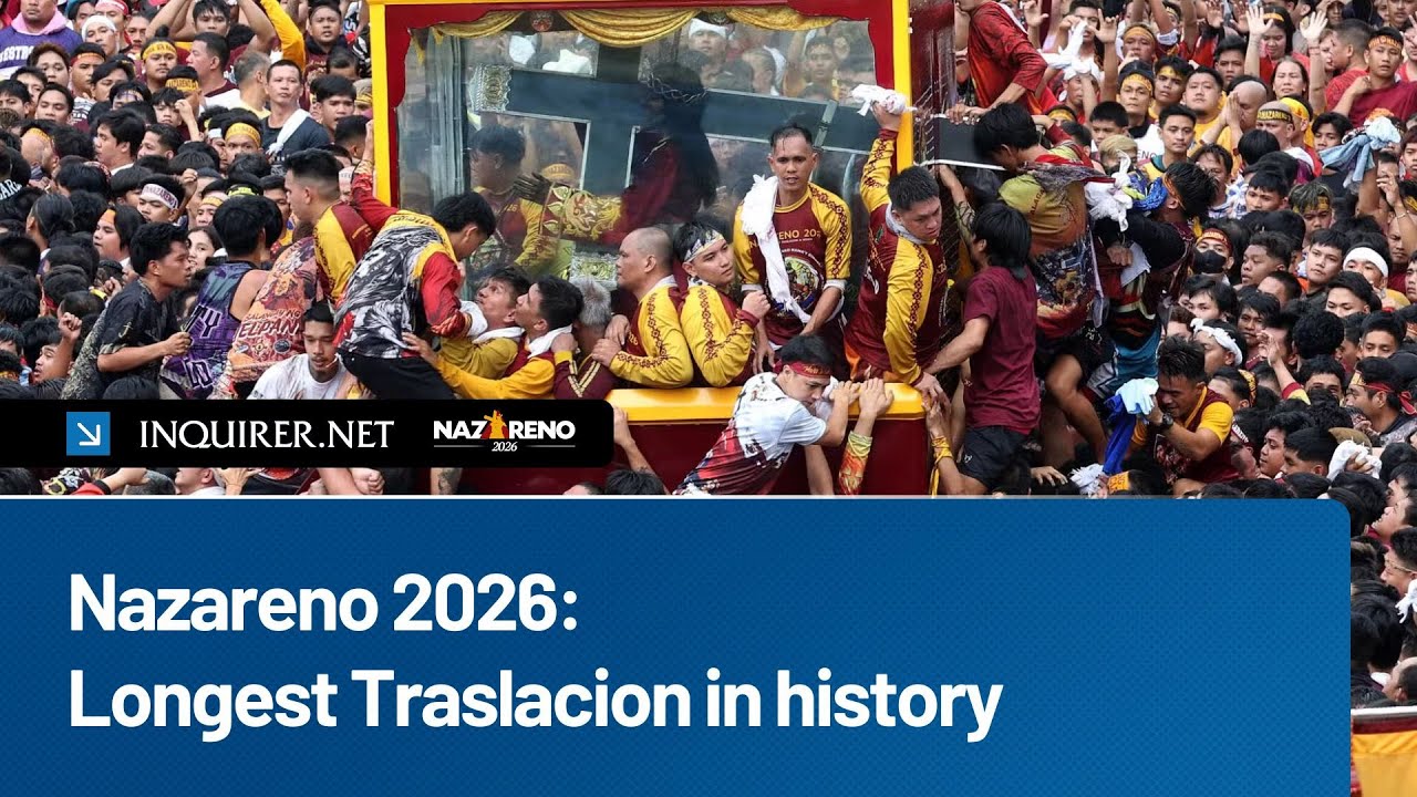 Nazareno 2026: Longest Traslacion in history