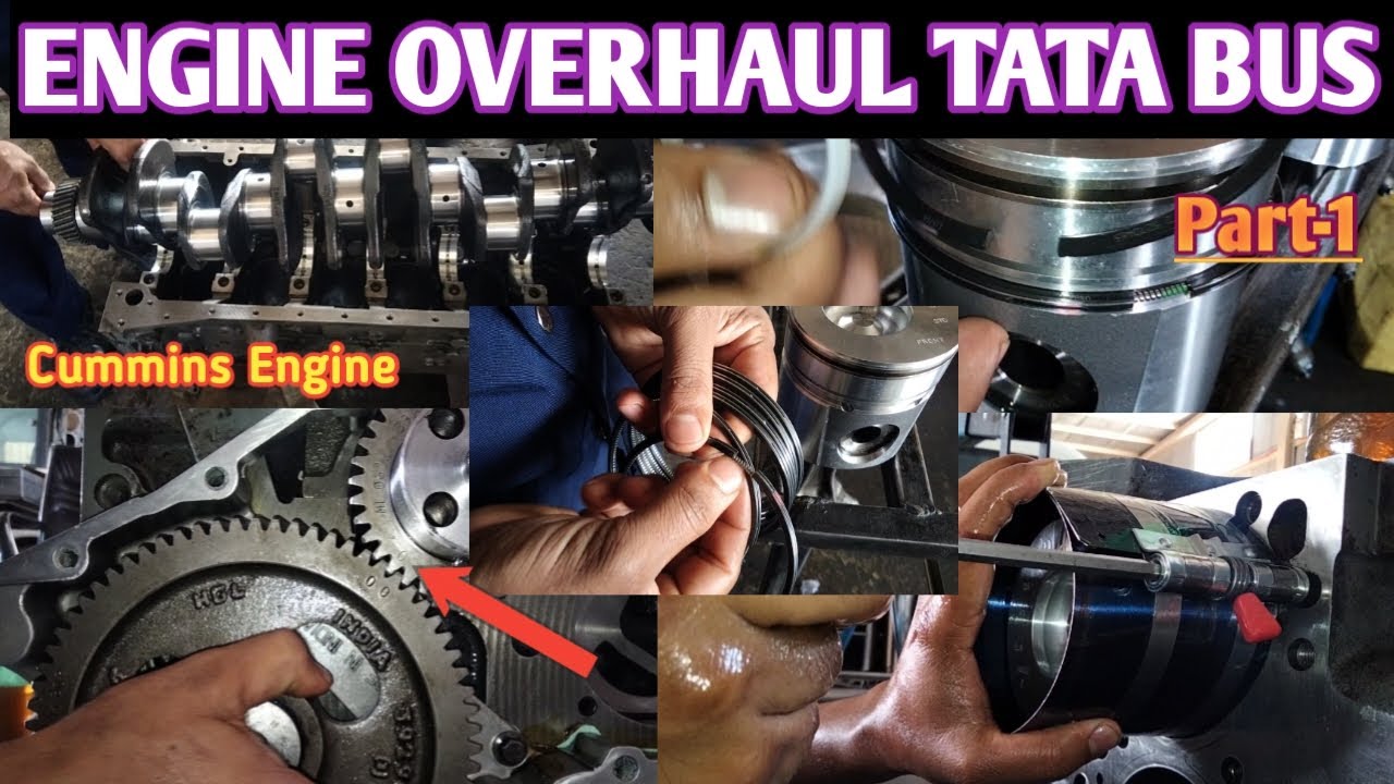 ENGINE OVERHAUL | TATA BUS | CUMMINS ENGINE | @Diesel engine workshop