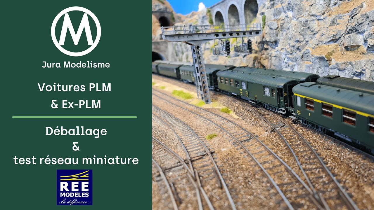 Voitures PLM et Ex-PLM REE MODELES : Unboxing et test réseau, Bonus de fin, modélisme ferroviaire HO