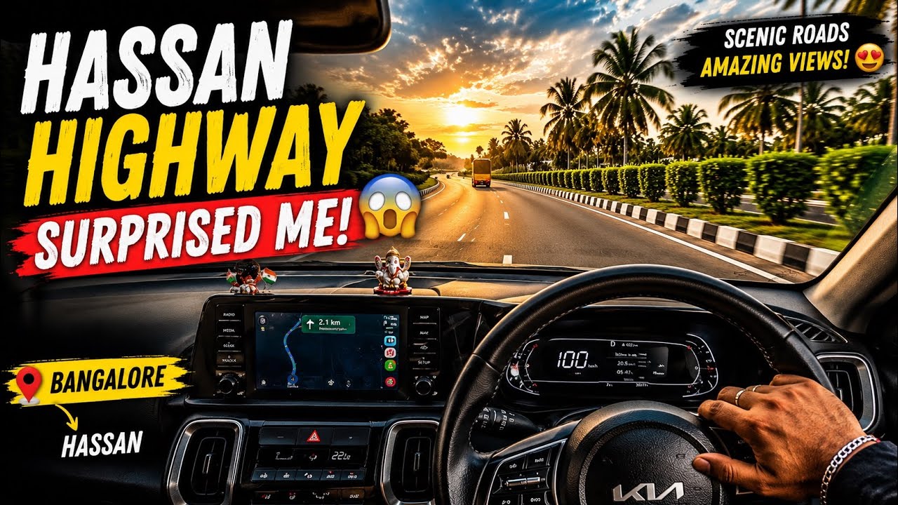 Hassan Highway Drive 🚗 | Karnataka&rsquo;s Scenic Highway You Must See! 😍