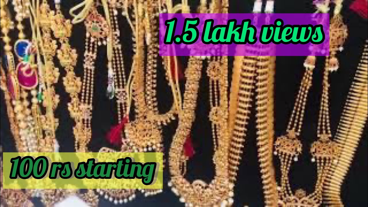 Temple jewellery starting  500 Parrys corner street side shops  / imitation jewellers cheapest price