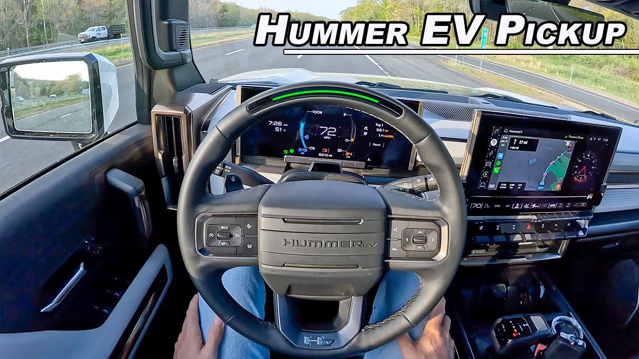 1,000hp Hummer EV Edition 1 Pickup - Living with the 9,000lbs Beast (POV Binaural Audio)