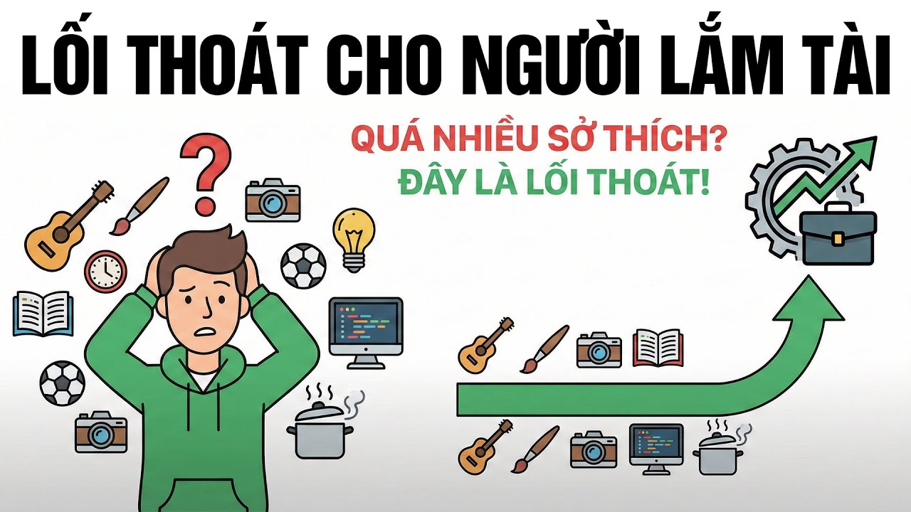 Chiến Lược Nghề Nghiệp Dành Cho Những Người Có Quá Nhiều Sở Thích | Nâng Cấp Chính Mình