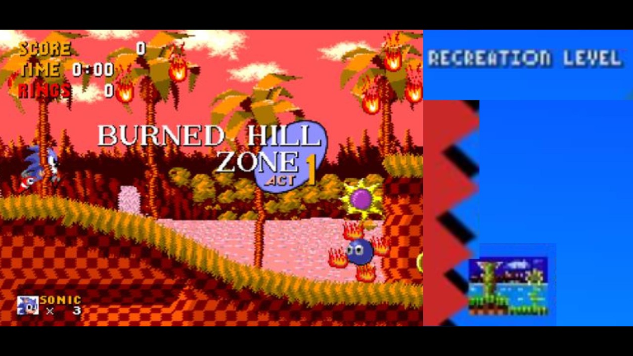 Burning Hill Act 1   Classic Sonic Simulator