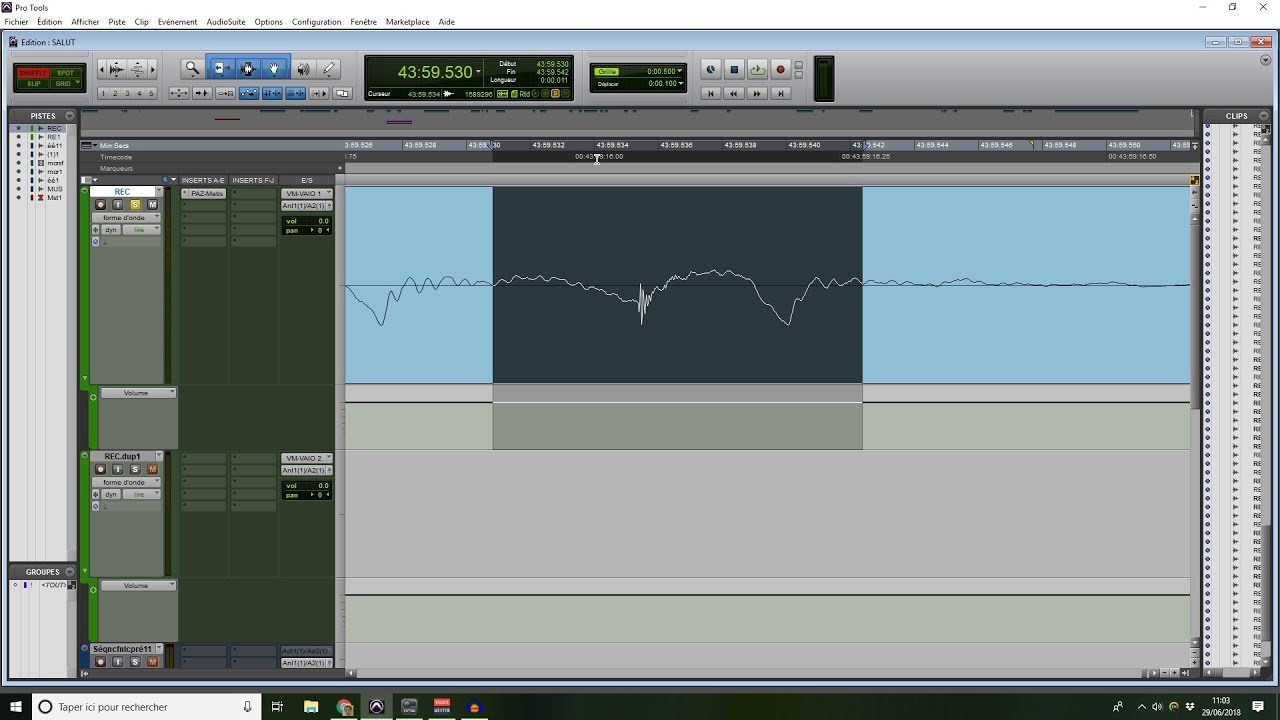 TUTO n°1 : Enlever les bruits de bouches sur Pro Tools