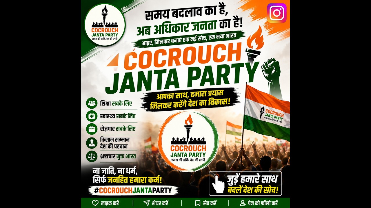 &ldquo;CJP vs BJP 🔥 | Gen-Z Political Revolution | Viral Reel 2026&rdquo; trending topic.@tushar--saini--001