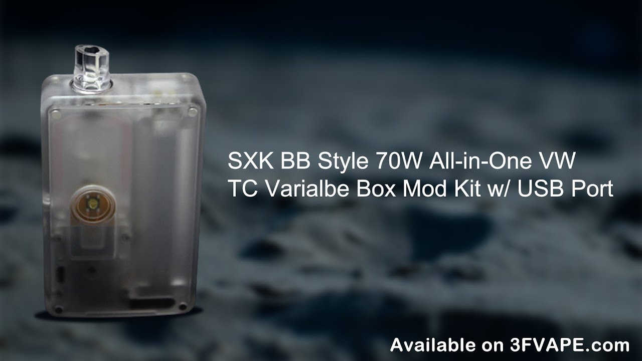SXK BB Style 70W All in One VW TC Box Mod Kit with USB Port