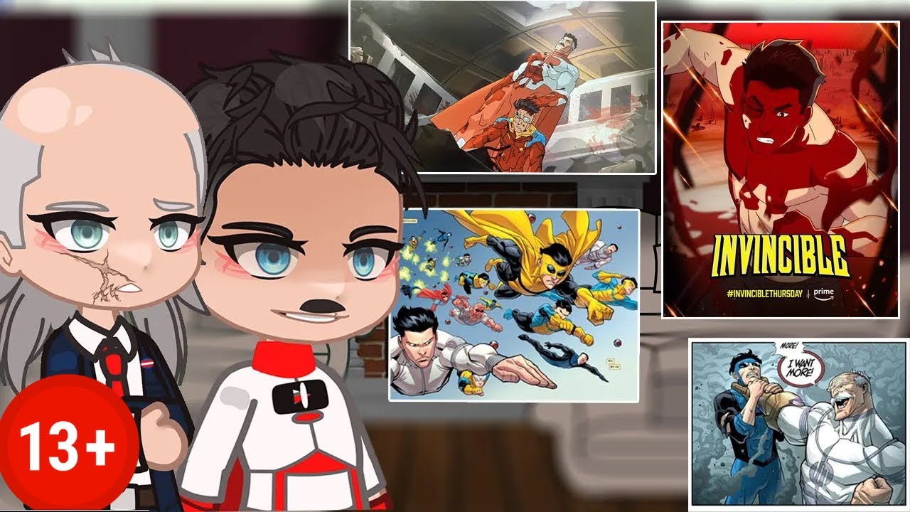 INVINCIBLE Reacts To The FUTURE / Invincible war + Mark vs conquest // Gacha React