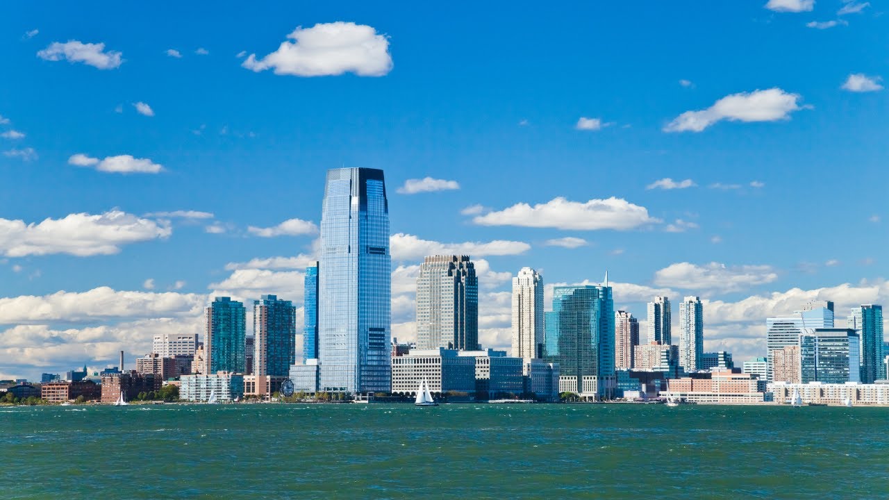 New Jersey Shore Town by Drone - Jersey Shore - New Jersey Drone Shots