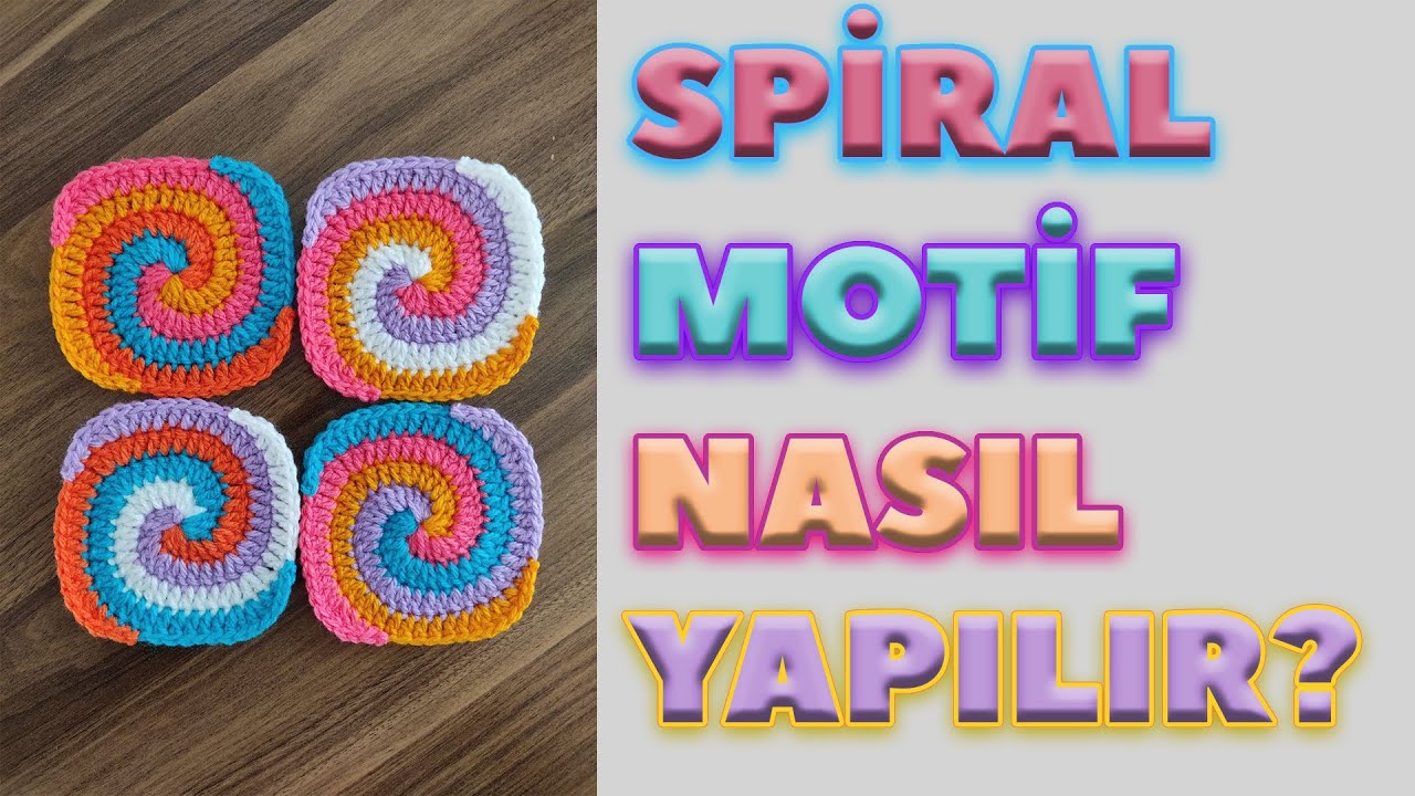 Spiral Motif Nasıl Yapılır? | En Kolay Tığ İşi Motif Tarifi | Super Easy Crochet Knitting