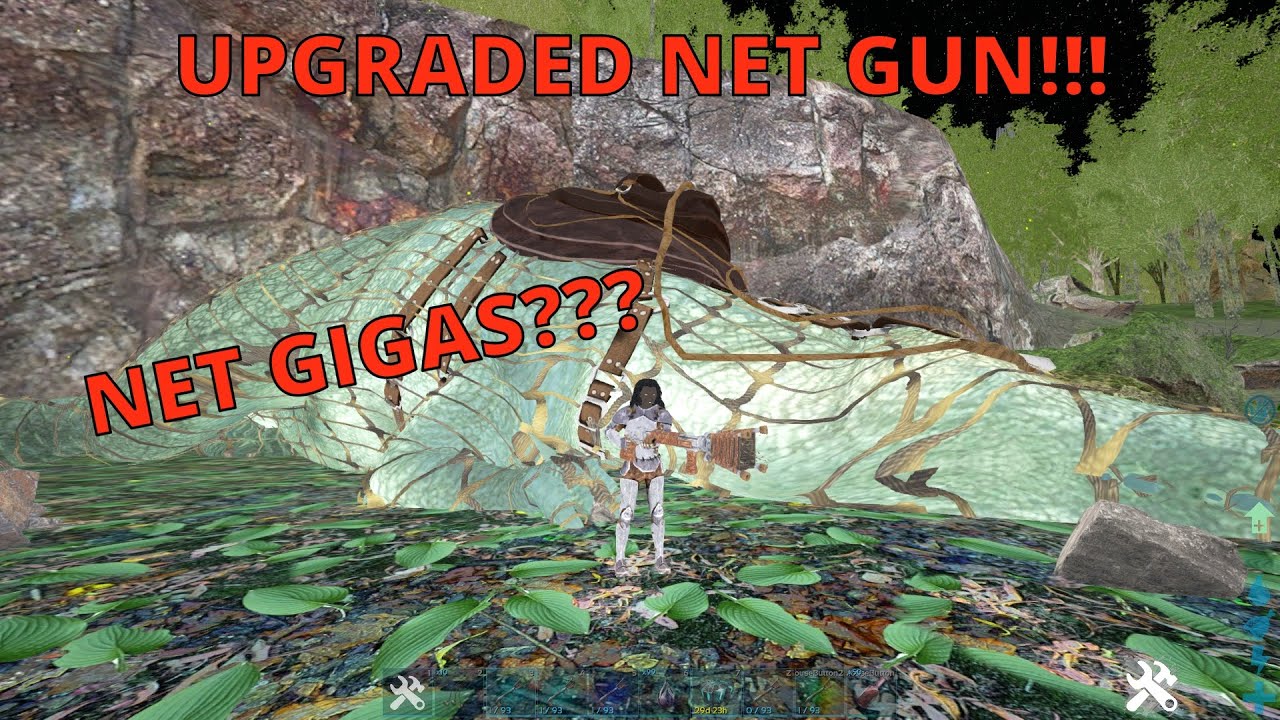 This Weapon Can Trap Gigas... ARK GENESIS  PART 2 - Net Testing