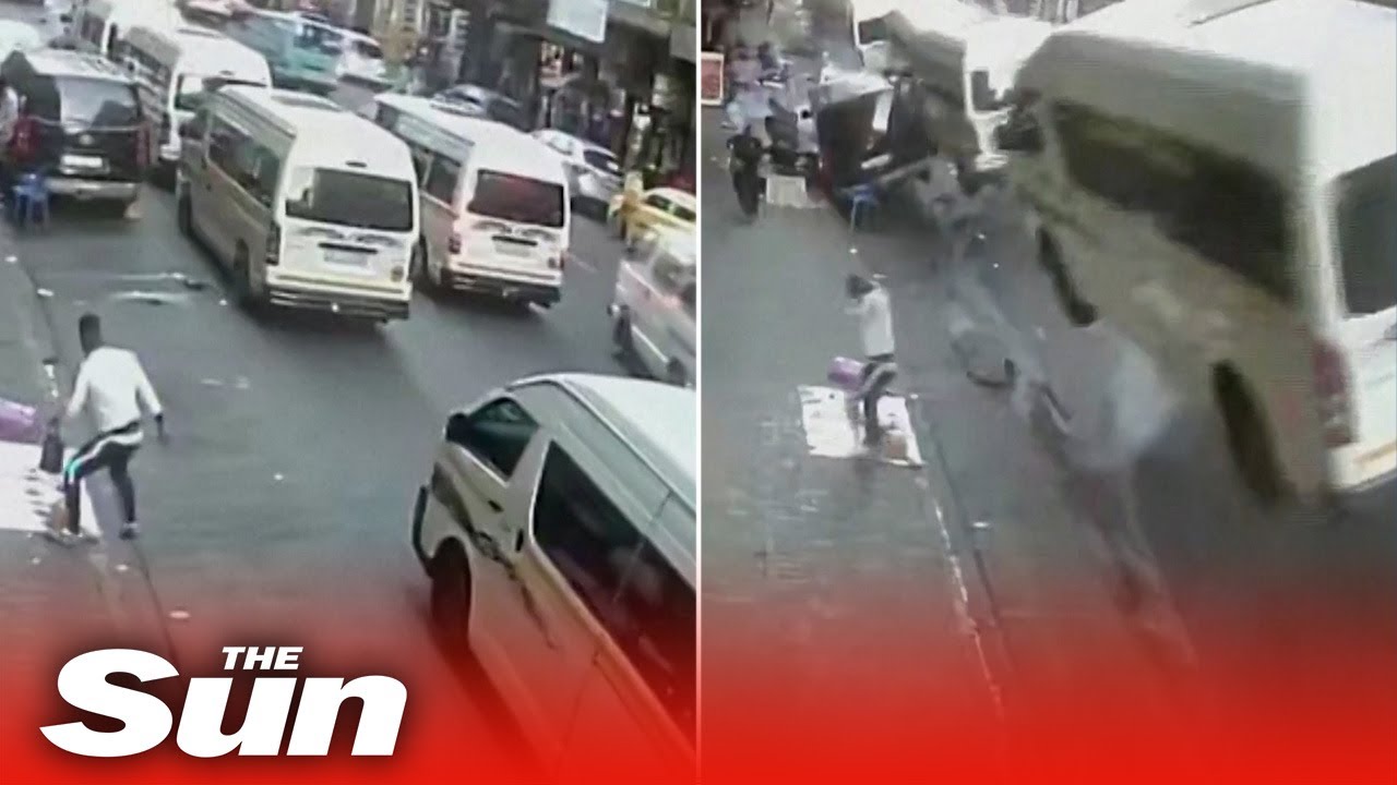 Massive eruption in Johannesburg sends cars flying