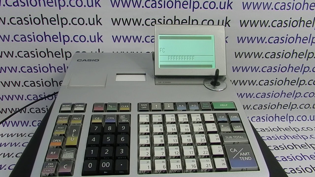 C&oacute;mo resolver el problema de la caja registradora E004 Error INIT / FC Casio SES3000 PCRT2100