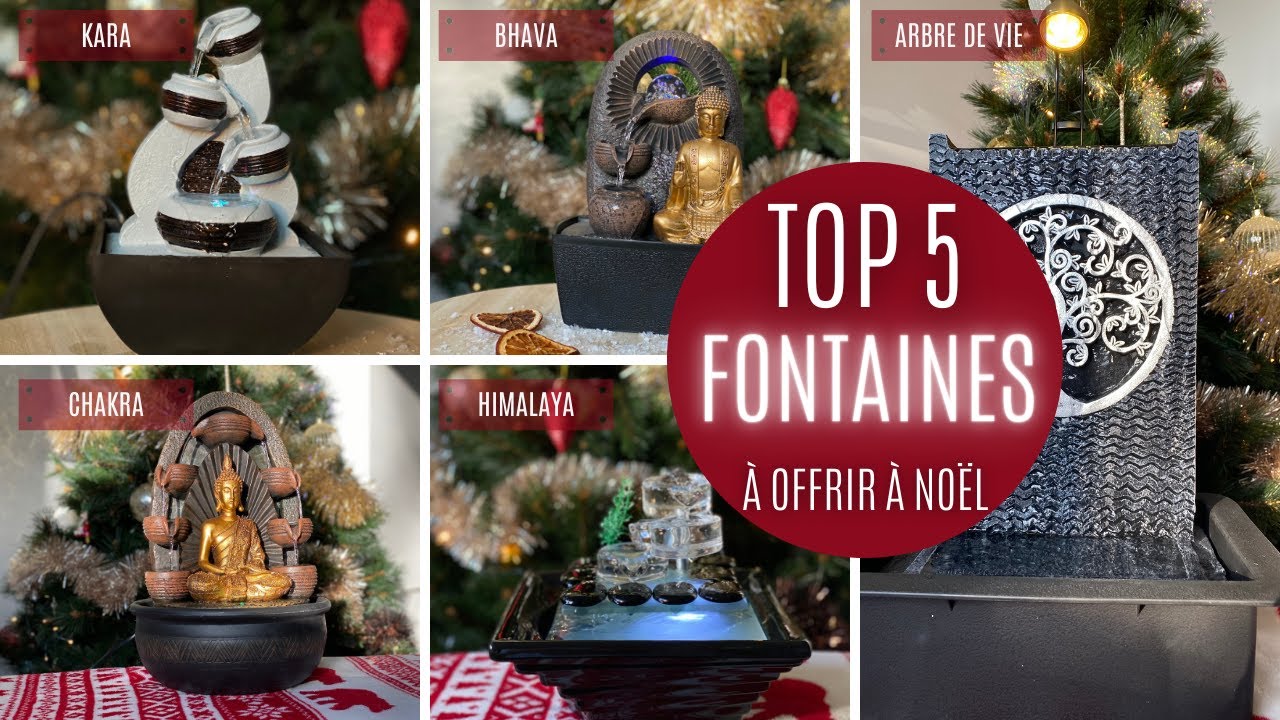 TOP 5 Fontaines d'int&eacute;rieur &agrave; offrir &agrave; No&euml;l : D&eacute;coration, Relaxation, Zen, Cadeau de No&euml;l