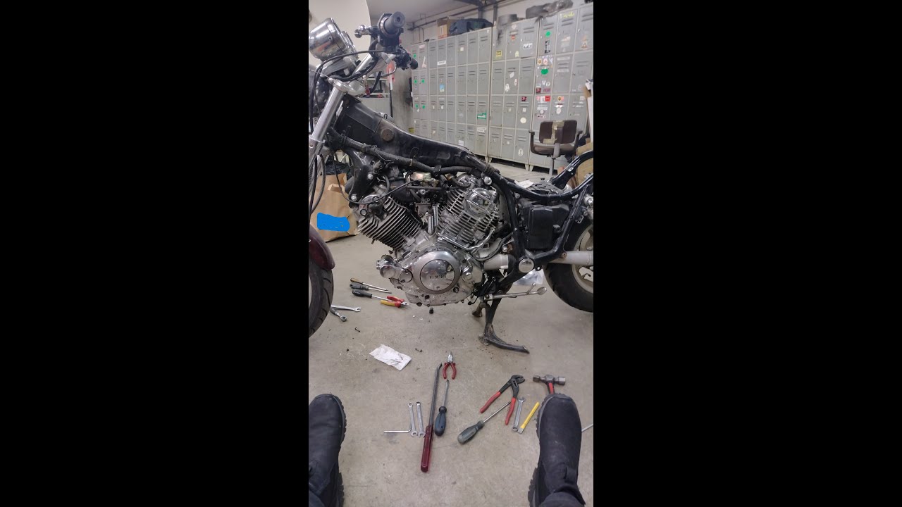 YAMAHA XV750 Virago Bobber project  part3