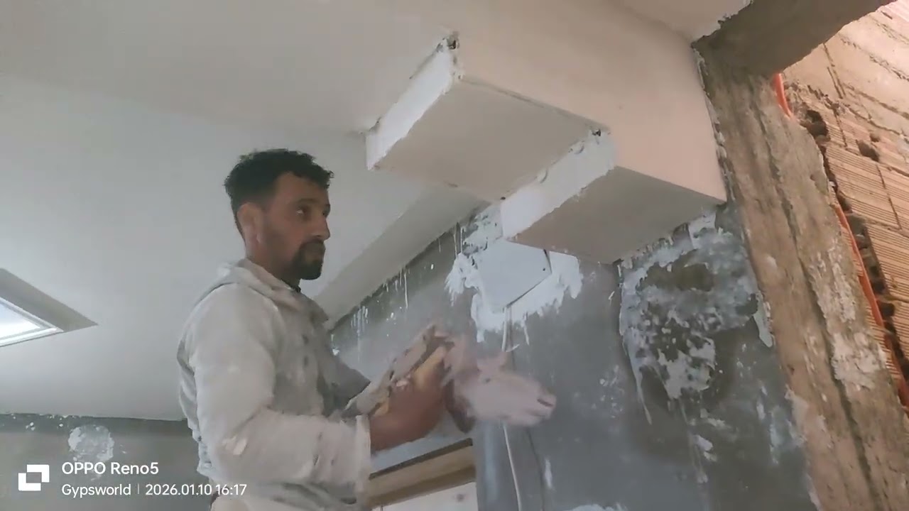 طريقة تلبيس وإنهاء أقواس جبس مدخل البيت والصالونات 