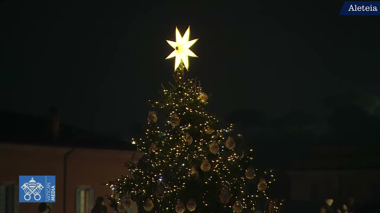 The inauguration of the Vatican Christmas Tree, Nativity Scene