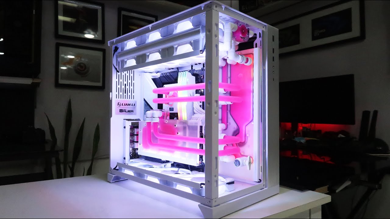 Custom Pc Build #77 " Pink Glaze " Gaming Pc, Lian Li 011 Dynamic
