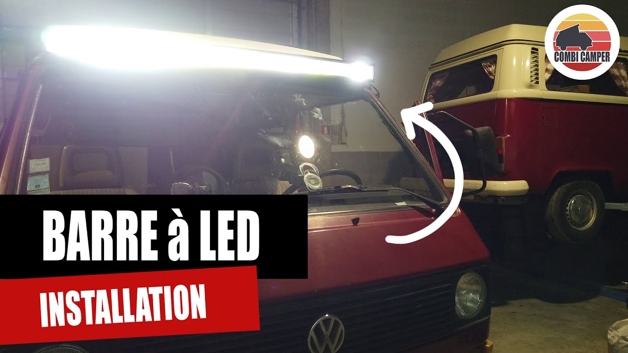 Installation d'une BARRE LUMINEUSE LED sur mon VW T3 | PIMP My VAN