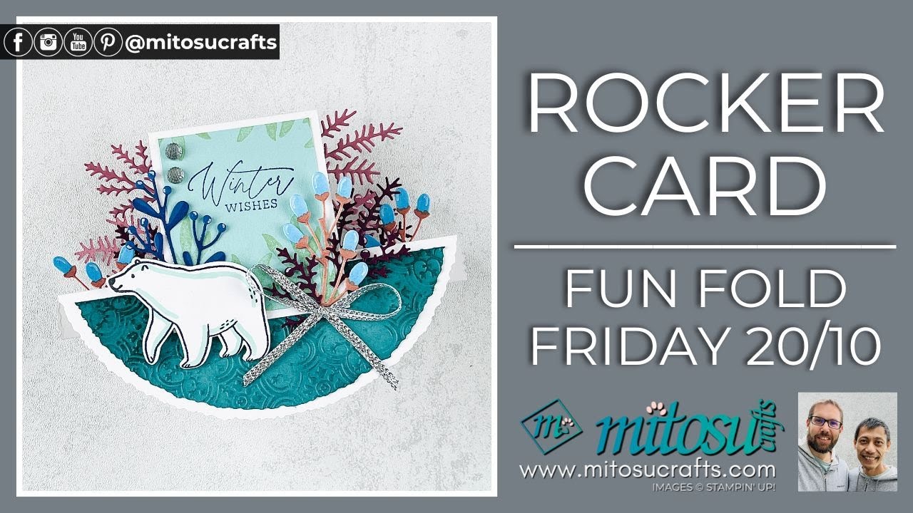 How To Make A Rocker Card with Deckled Circles and More Stampin' Up! Craft Supplies
