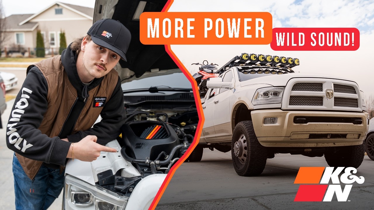 Easy Performance Boost for the Cummins! K&N NextGen Air Intake Kit for our Ram 3500