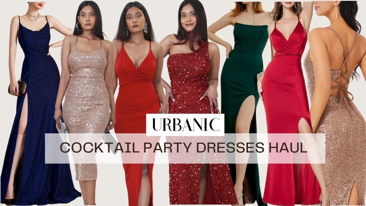 Urbanic cocktail dresses haul | UrbanIC  gowns | party dresses haul | ASH WINI