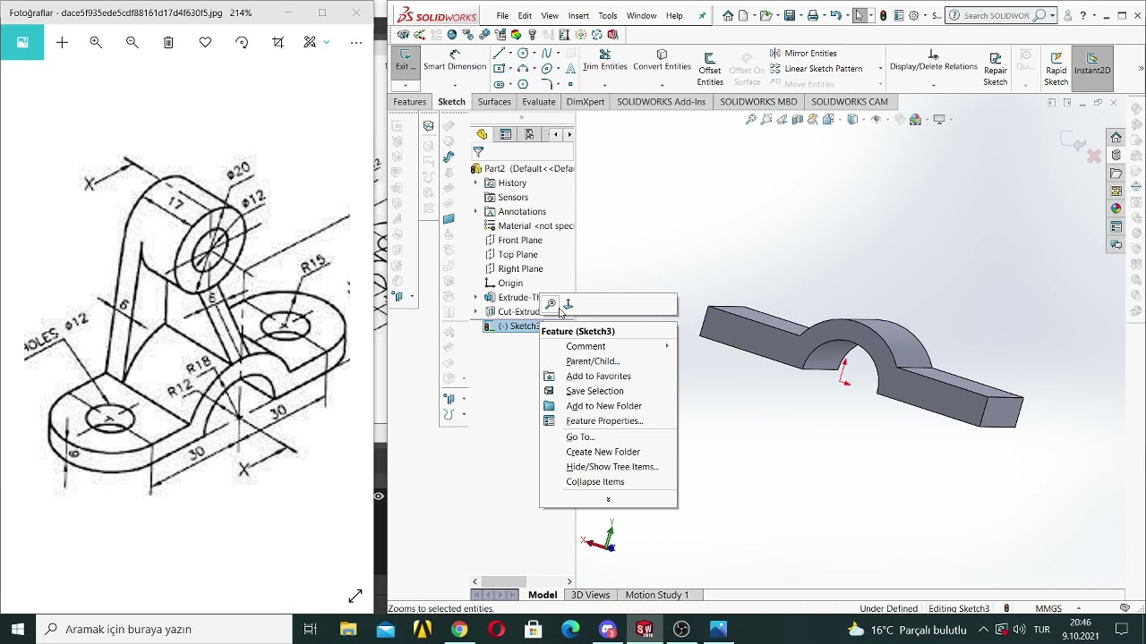 Solid Works Katı Model Çizim Teknikleri 1
