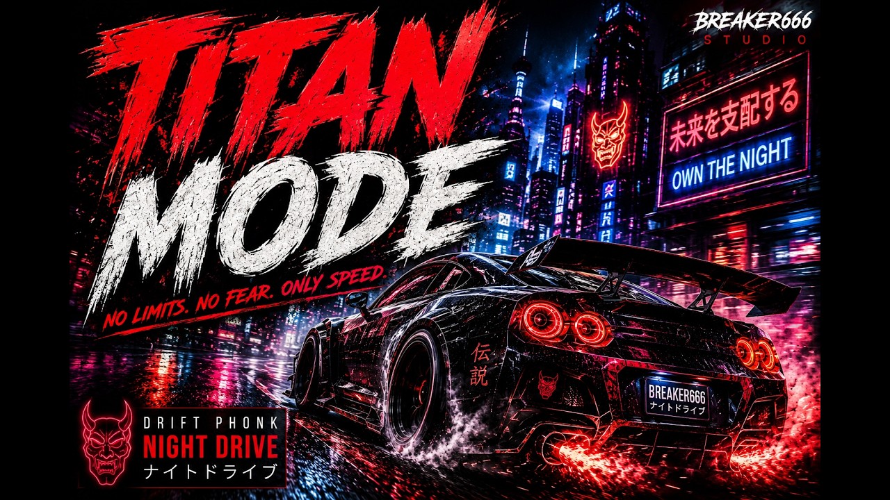 TITAN MODE | Drift Phonk x Night Drive | Cyberpunk Racing Music
