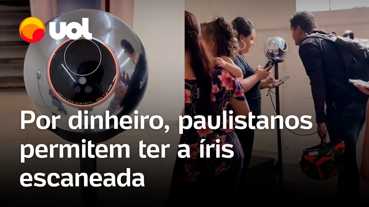 'Vendi meu olho': empresa dá dinheiro para quem escaneia a íris em São Paulo; é seguro? Veja vídeo
