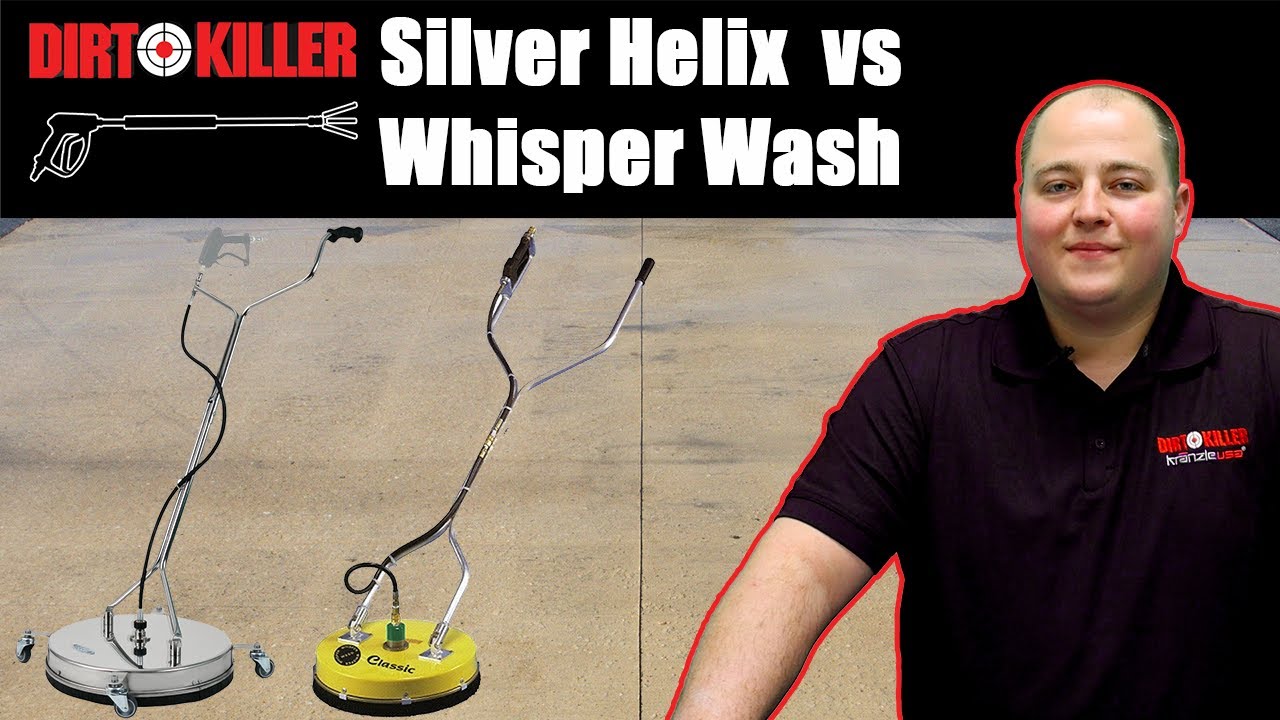 Dirt Killer Silver Helix Surface Cleaner vs Whisper Wash