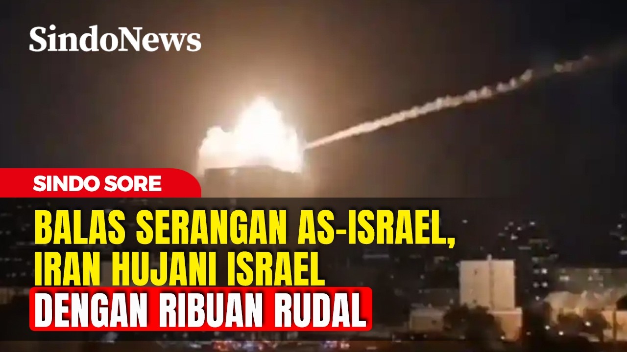 Balas Serangan AS-Israel, Iran Hujani Israel dengan Ribuan Rudal Dalam 24 Jam Terakhir | Sindo Sore