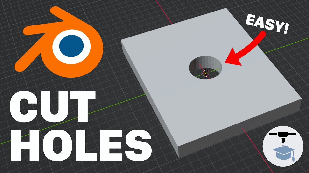 Как вырезать отверстия в моделях STL для 3D-печати с помощью Blender