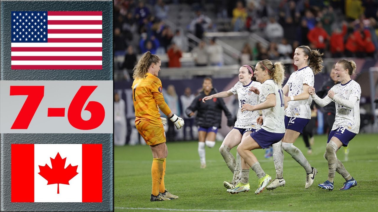 USA vs Canada FULL Highlights & Penalty Shoot-out | SheBelieves Cup 2024 Final | 4.9.2024